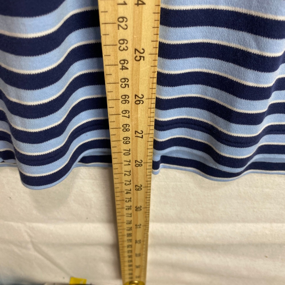 Polo Ralph Lauren Mens sz XL Blue Striped Short Sleeve Polo Shirt Pony Logo Cozy - Picture 5 of 7